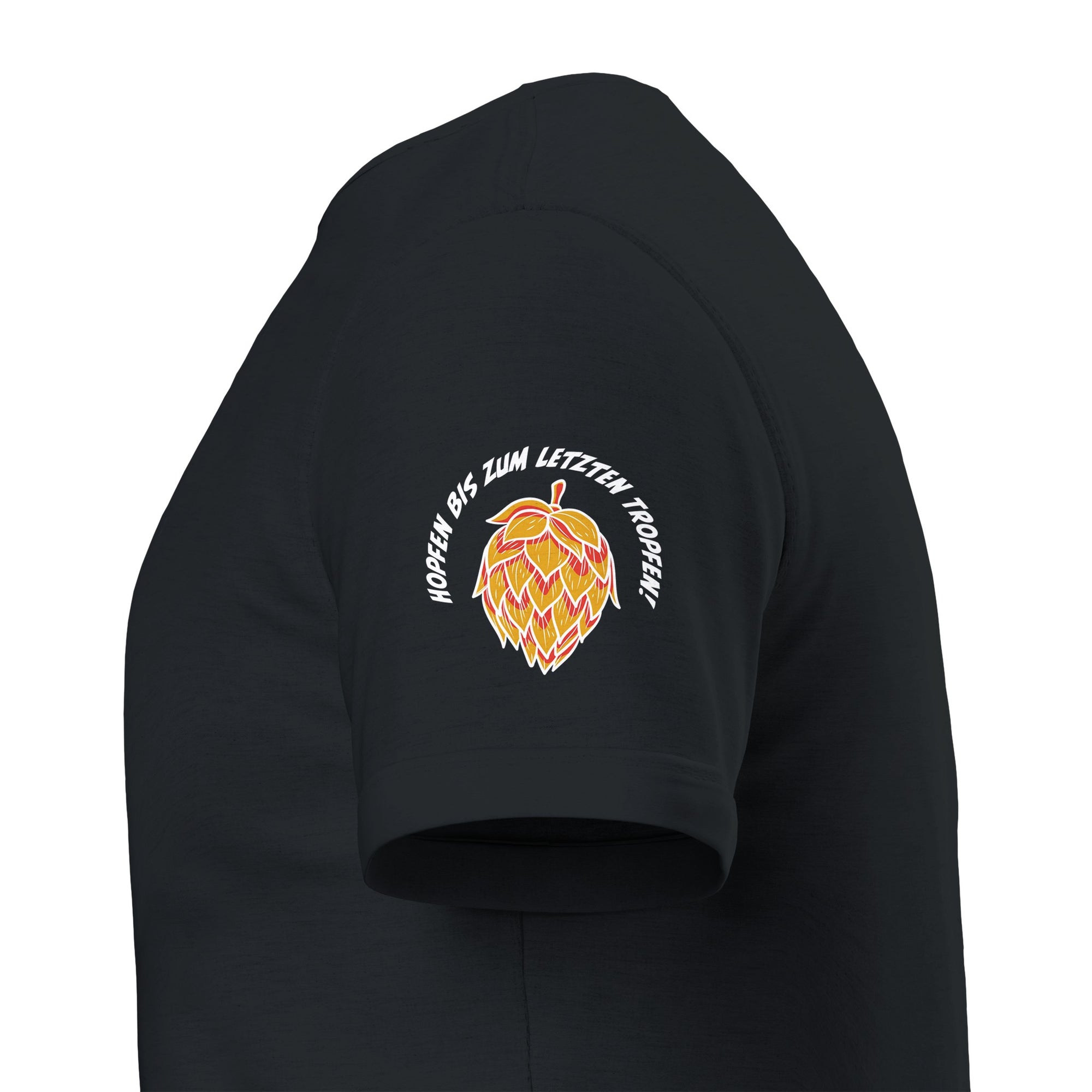 Feier den Malleurlaub in diesem Freibier-Shirt, das mit einem Hopfen-Design auf dem Ärmel und dem "Randvoll Shop"-Logo im Innenkragen ausgestattet ist. Das perfekte Partyoutfit für unvergessliche Partys und jede Menge Biergenuss!